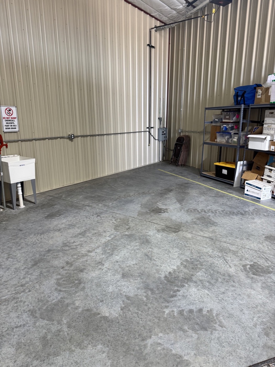 Commercial storage unit after a 3 Peaks cleanout in Eaton, Colorado